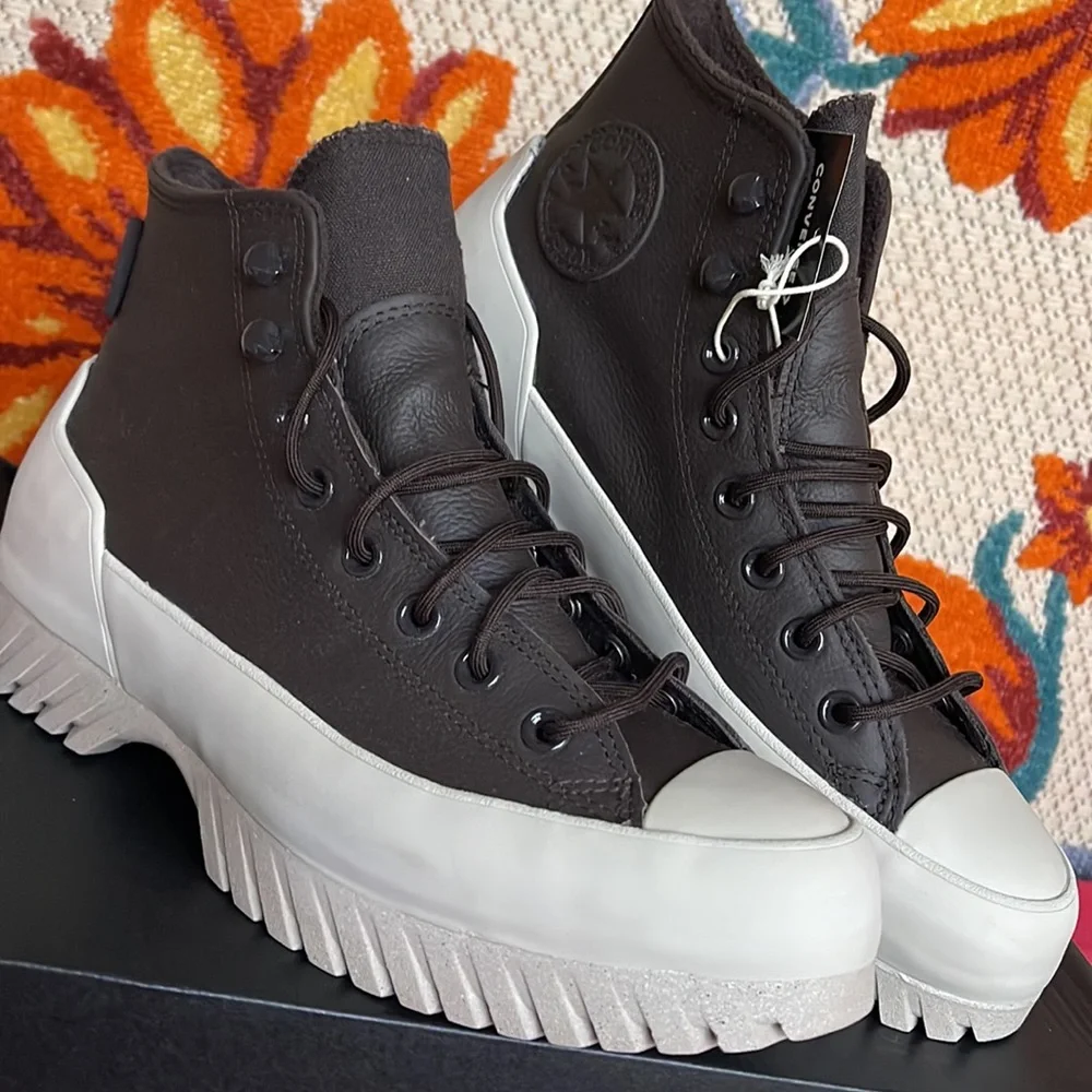 Converse A00911C CTAS LUGGED 2.0 CC HI VELVET BROWN/PAPYRUS/WHITE WMNS Platforms